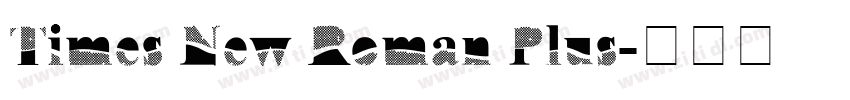 Times New Roman Plus字体转换